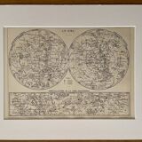 Lithograph map of the sky - 1900