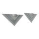 Pair of vintage wall lights, white lacquered metal and glass, Germany 1970s
