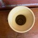 Vase with dwarf handles, black ceramic, vintage decor