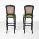 2 Louis XV style bar stools, Belgium