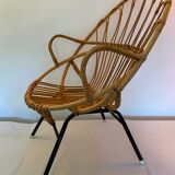 Vintage rattan chair from Rohe Noordwolde