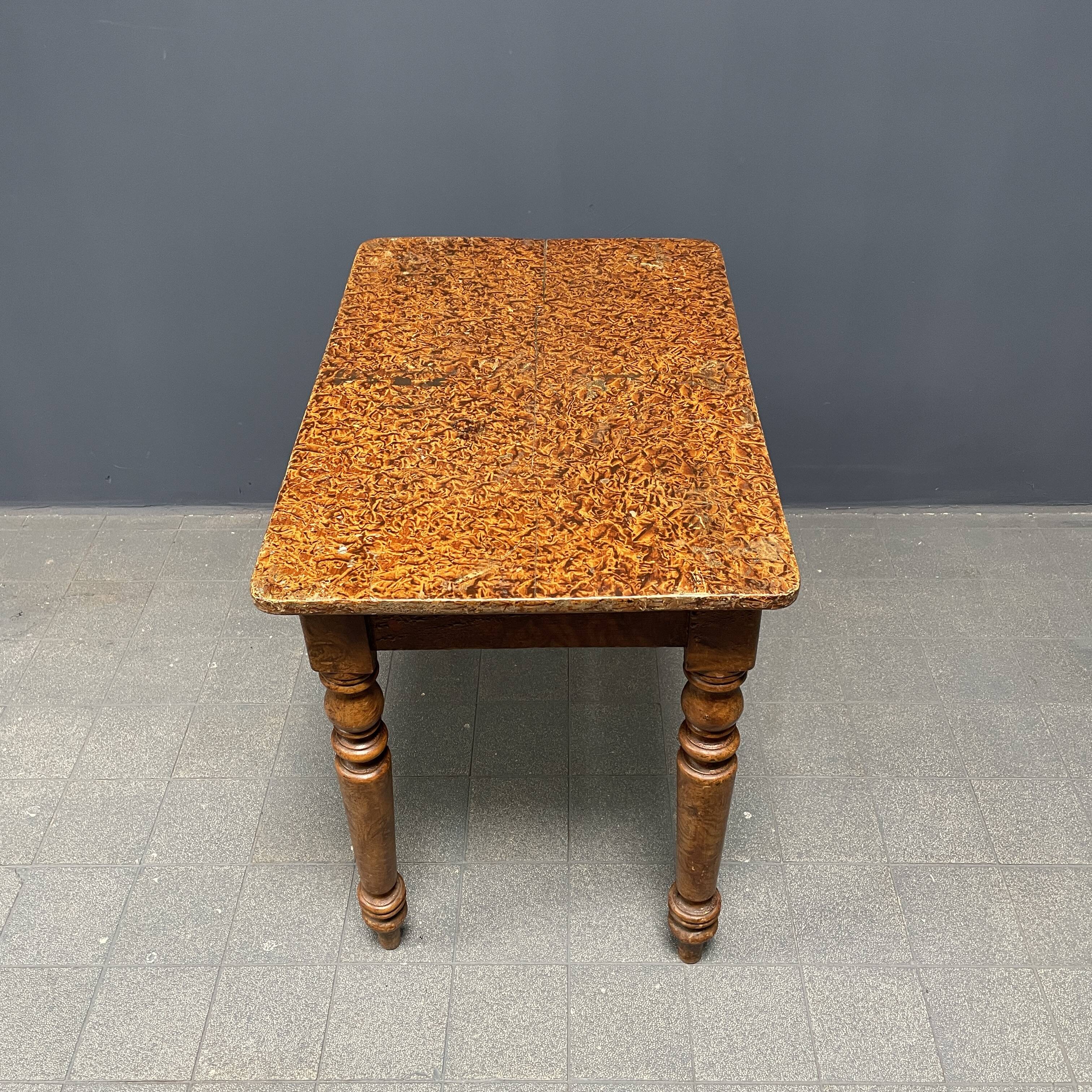 Painted old brocante small table