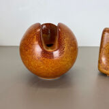 Set of 2 Ceramic Studio Pottery Vases by Bertoncello Ceramics, Italy 1970s