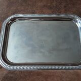 Rectangular stainless steel tray