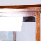Restored Biedermeier Display Cabinet, Walnut, Polish, Spruce, Czech, 1830s