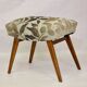Duo of stools in 50s beech fully restored