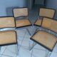 Suite of 4 chairs Cesca B32 by Marcel Breuer vintage year 1992