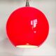 Suspension Space Age in opaline enamel with chrome finish, circa 1960.