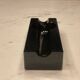 Individual cigar ashtray in black glass