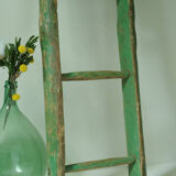 Old wooden farm scale - green color