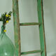 Old wooden farm scale - green color