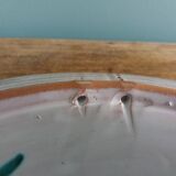 Vallauris handcrafted decorative wall plate with flower motif