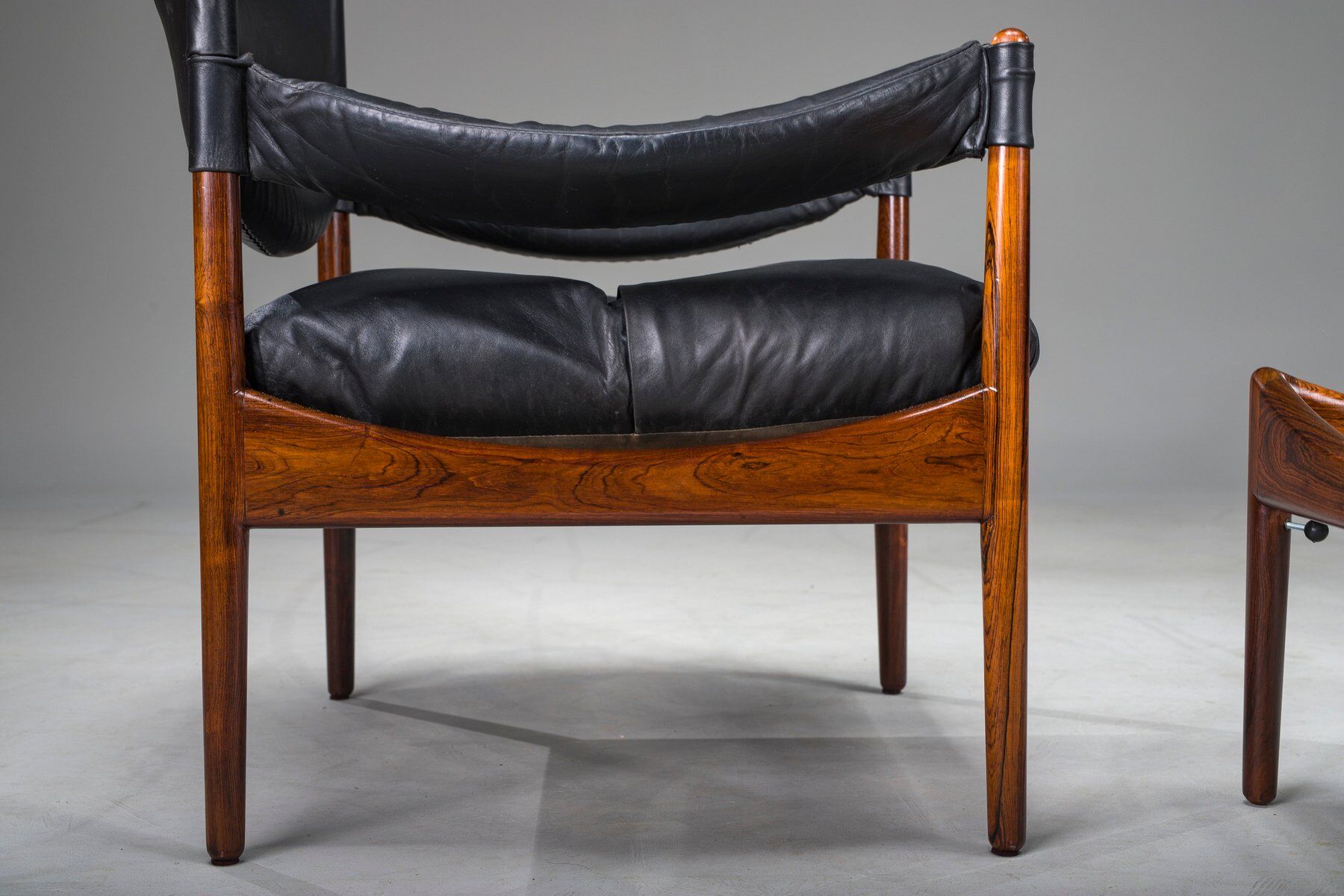 Mid-century modern Danish armchairs and coffee table by Kristian Vedel for Sören Willadsen, 1960s, set of 3