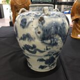 Ming vase in blue and white porcelain