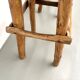 Pair of brutalist bar stools, France, 1950s