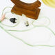 Art deco modernist wooden table lamp globe in yellow glass