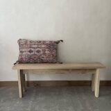 Small bench in raw wood