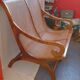 Rattan planter bench/tamarind wood