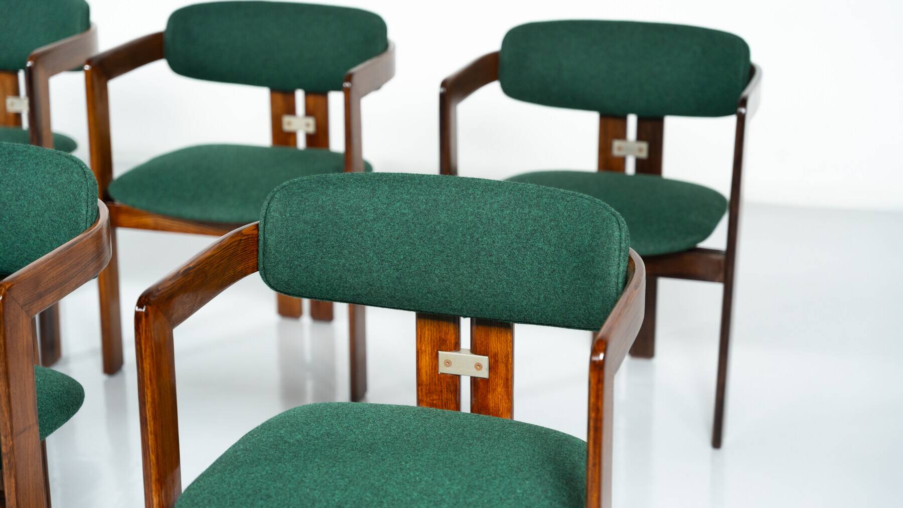 Lot de 8 chaises Pamplona par Augusto Savini pour Pozzi, Italie, années 1960