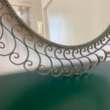 Vintage wrought iron mirror