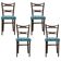 Spanish Dining Chairs from Muebles Mocholi, 1960s, Set of 4