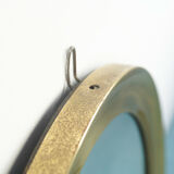 Mirror wall round metal sergio mazza design 60s vintage modern