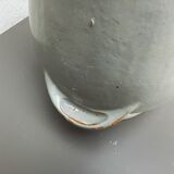 Beige enameled stoneware pot