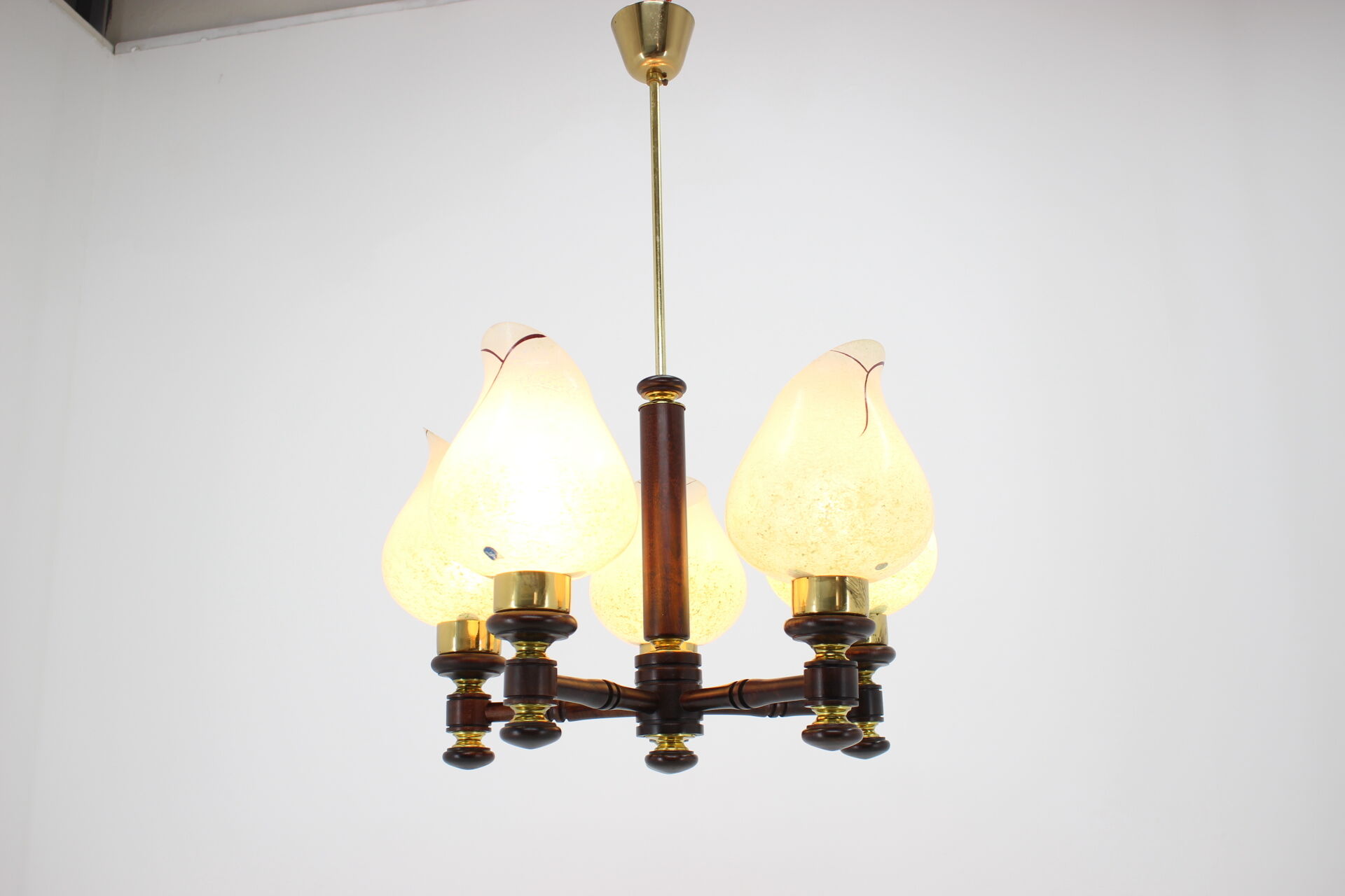 Mid-century Chandelier by  Pokrok Žilina,1970‘s.