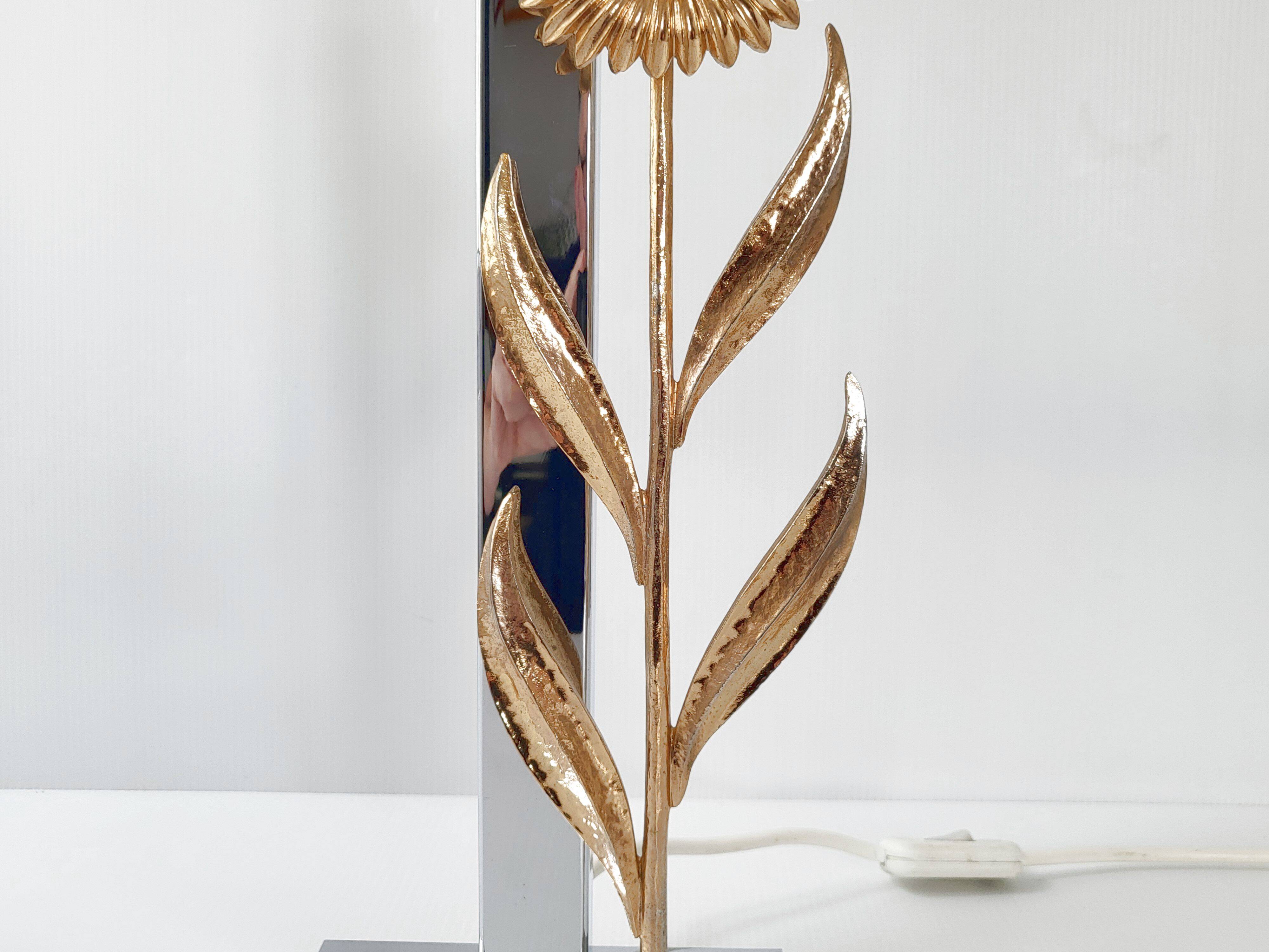 Vintage sunflower lamp 1970