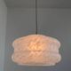 Design White art glass pendant by Karel Volf, Czechoslovakia, 1970s