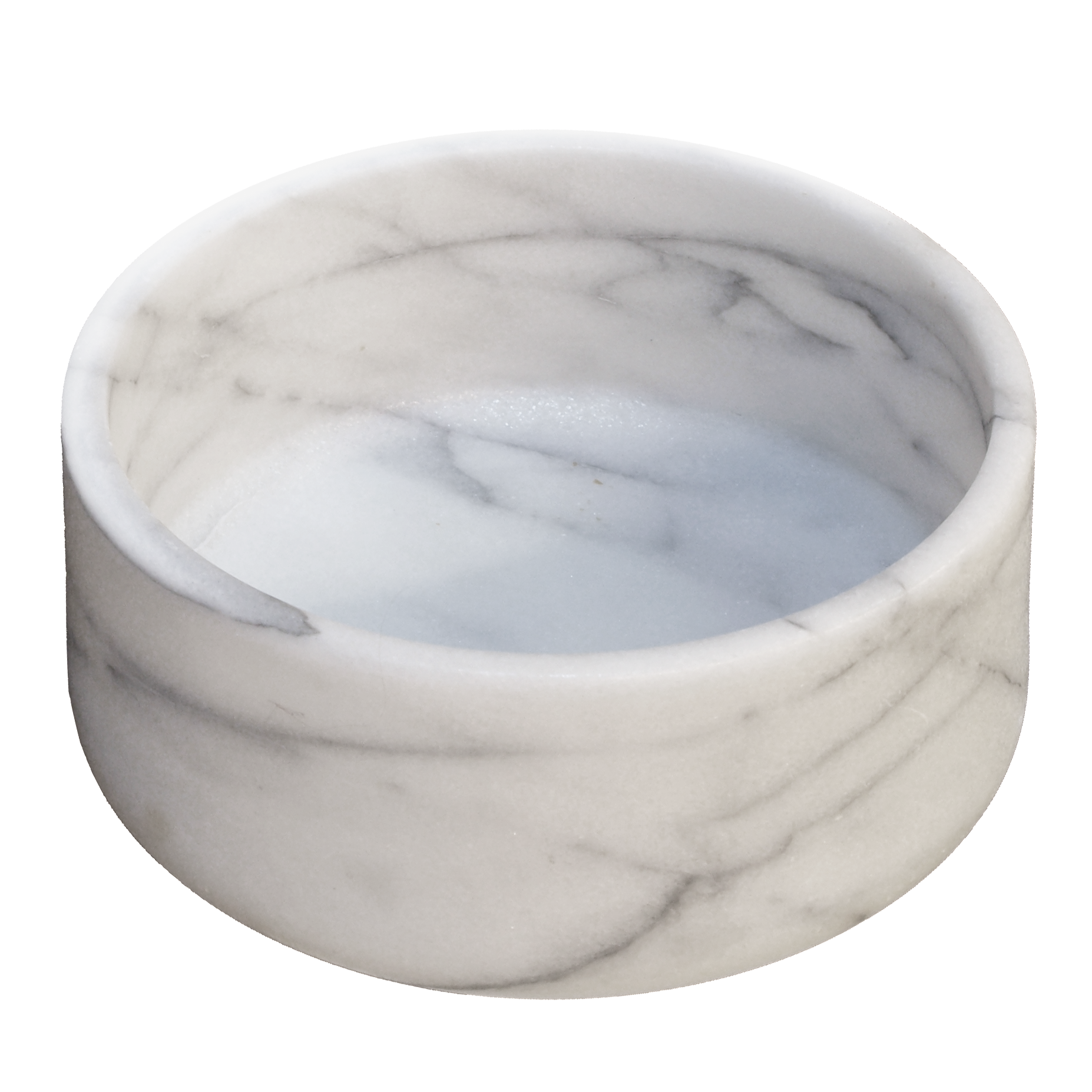 Carrara marble fruit cup