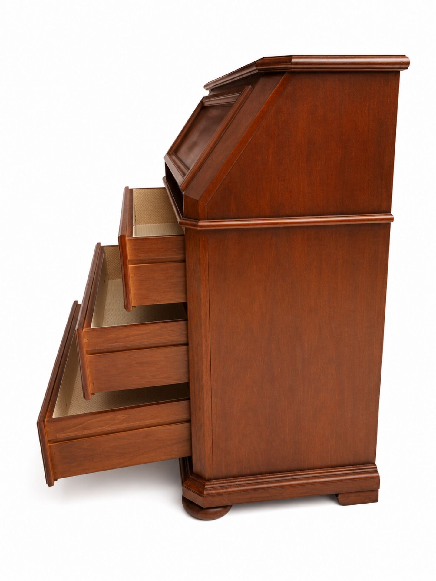 Solid oak desk secretary furniture