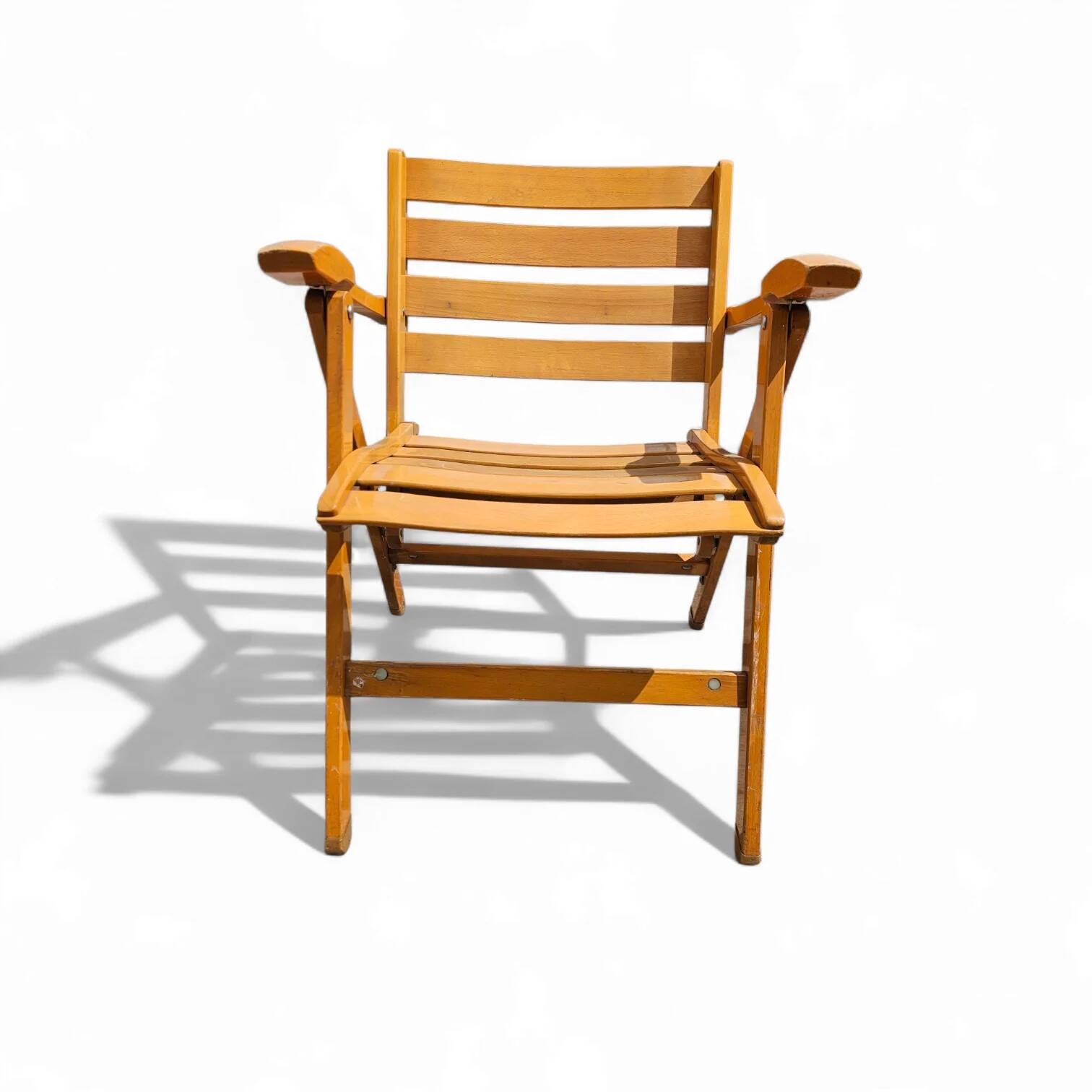 4 x folding chairs by Ico & Luisa Parisi for Reguitti, Italy, 1970s