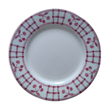 Earthenware serving dish with cherry decoration