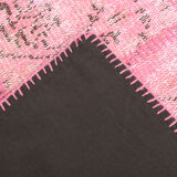 4x7 Soft Pink Vintage Patchwork Rug 225x123Cm