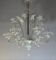 Venetian chandelier made of Murano glass, six light arms, circa 1940.
