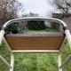 Vintage stepladder in Formica, wood and chromed metal
