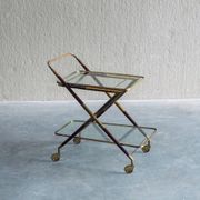 1950s Italian Bar Trolley, Attributed to Cesare Lacca