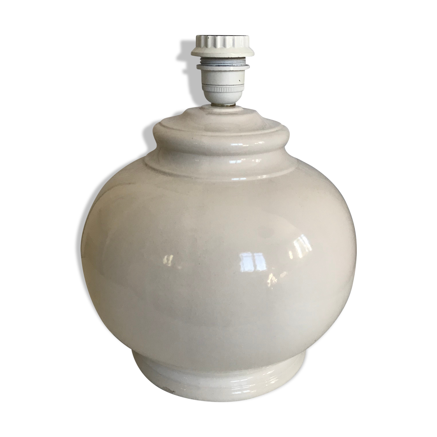 Vintage ceramic lamp foot
