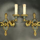 Pair of Empire style swan sconces - Lucien GAU, Paris