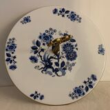 Limoges blue and white porcelain platter