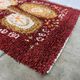 Tapis en laine vintage scandinave, Rya, Suède années 1960