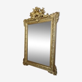 Old mirror nineteenth century gilded