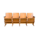 Mid-Century Hungarian Four-Seater Cinema Bench, 1950s