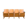 Mid-Century Hungarian Four-Seater Cinema Bench, 1950s