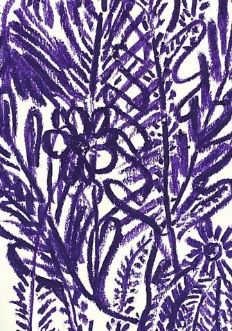 Illustration "flowering vegetation"-A4