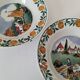 Pair of Saint Amandinoise deep dishes from the 50s