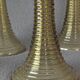 Wine glasses Roemer, Alsace, Rhine, engraved crystal and smoked glass x 5