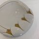Paolo Traversi Ceramic & Gold Leaf Villari Tulip Plate Tray Vintage Italy 1