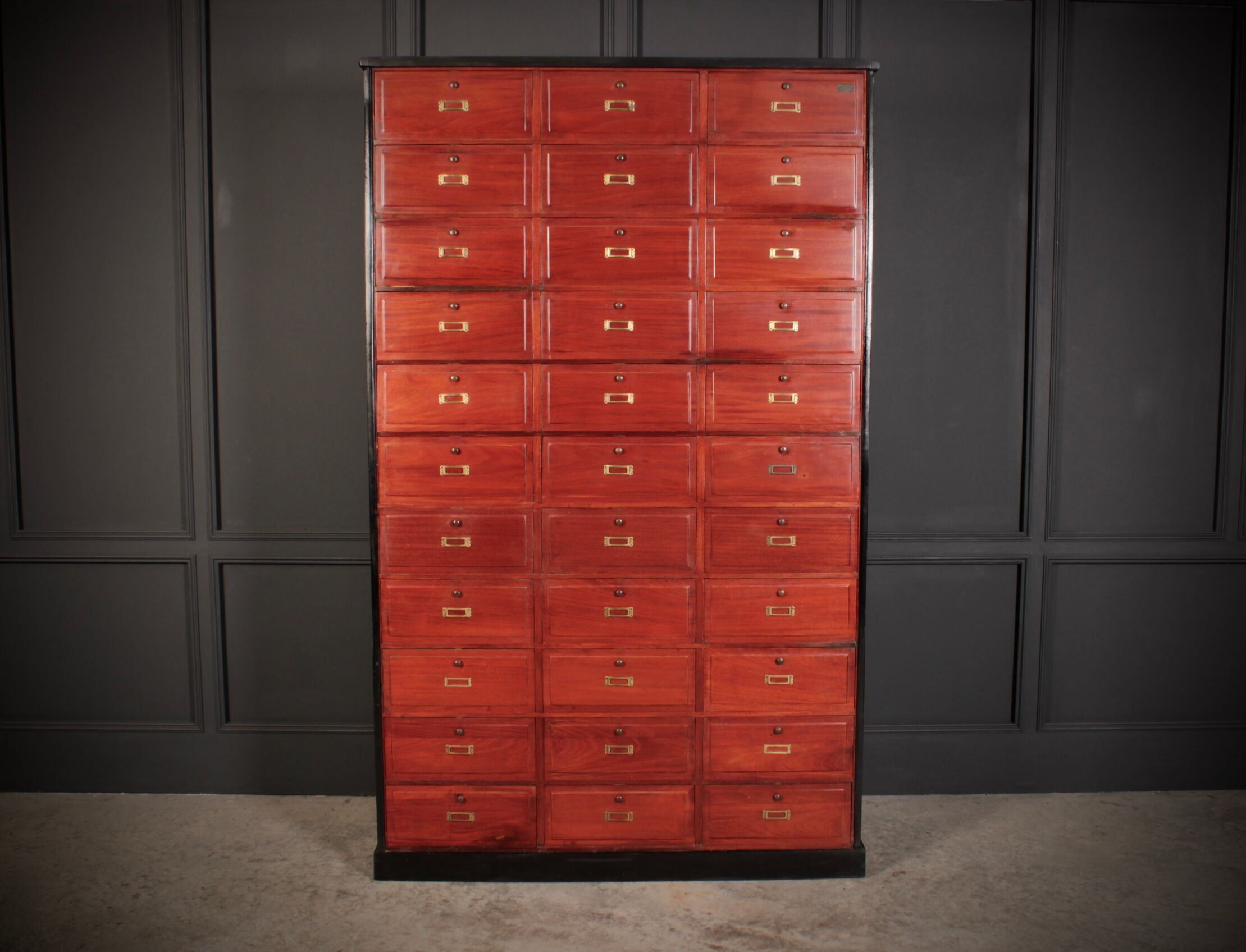 French Mahogany Lockers / Filing Cabinet